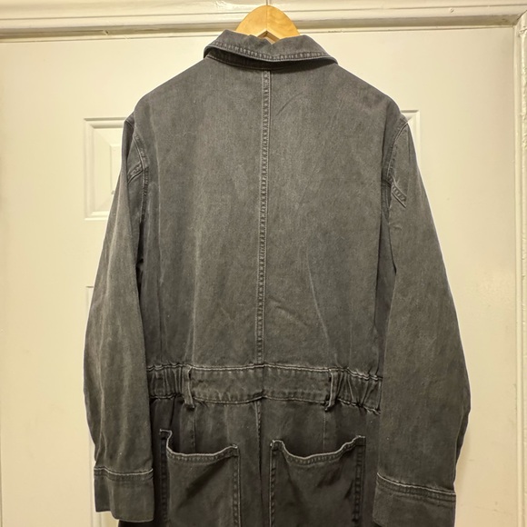 Universal Thread Women's Size 16 Sleeve Baggy Denim Utility Black Jumpsuit - Picture 7 of 7